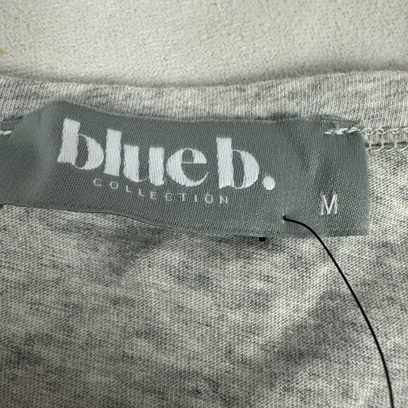 Blue b Collection Womens Heather Grey Tee Sequin Cowboy Boot Design & Fringe M - Picture 4 of 7